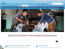 Tablet Screenshot of modra-zavarovalnica.si